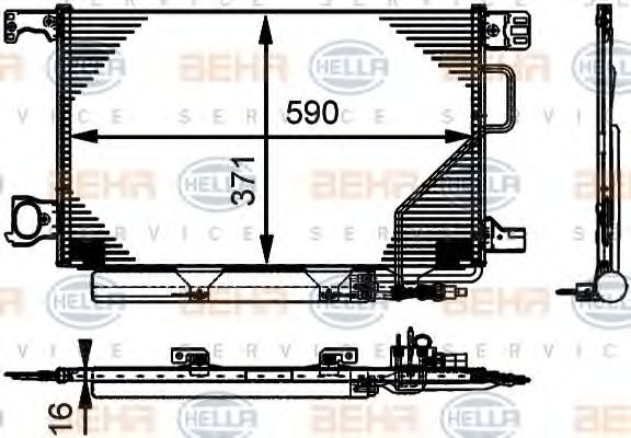 кондензатор, климатизация 8FC 351 317-501