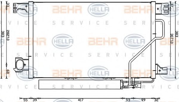 кондензатор, климатизация 8FC 351 317-504