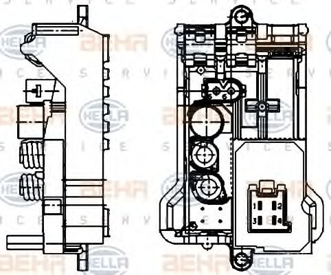 регулатор, обдухване интериор 5HL 351 321-141