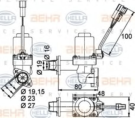регулиращ клапан за охладителната течност 9XL 351 328-351
