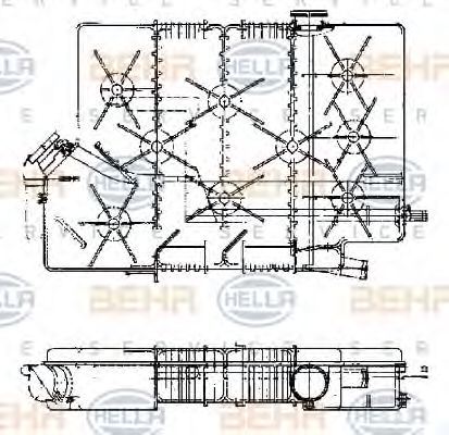 разширителен съд, охладителна течност 8MA 376 705-371