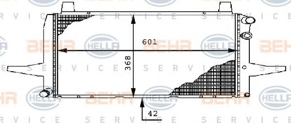радиатор, охлаждане на двигателя 8MK 376 710-471