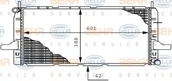 радиатор, охлаждане на двигателя 8MK 376 711-541