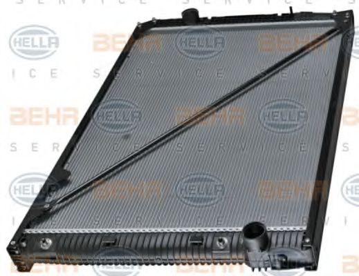 радиатор, охлаждане на двигателя 8MK 376 721-491