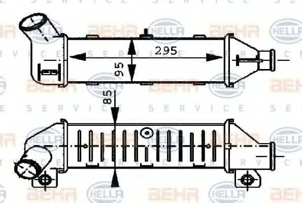 интеркулер (охладител за въздуха на турбината) 8ML 376 723-251