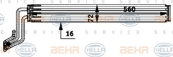 маслен радиатор, кормилно управление 8MO 376 726-281