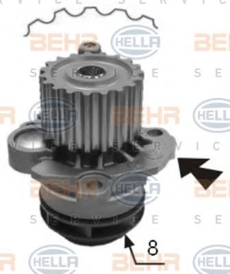 водна помпа 8MP 376 800-014