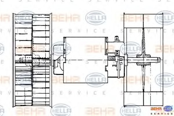 вентилатор вътрешно пространство 8EW 009 159-101