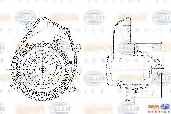 вентилатор вътрешно пространство 8EW 009 159-131