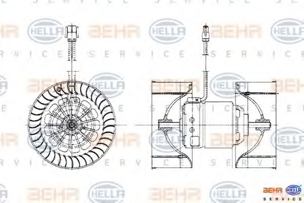 вентилатор вътрешно пространство 8EW 009 159-201