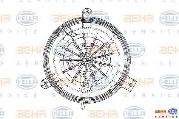 вентилатор вътрешно пространство 8EW 009 159-251