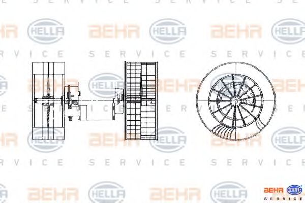 вентилатор вътрешно пространство 8EW 009 159-361