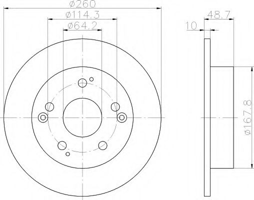спирачен диск 8DD 355 110-311