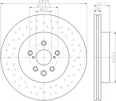 спирачен диск 8DD 355 116-511