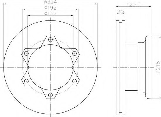 спирачен диск 8DD 355 117-551