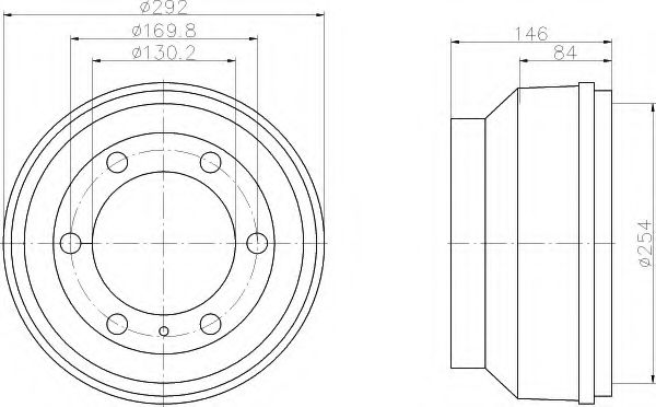 спирачен барабан 8DT 355 300-221