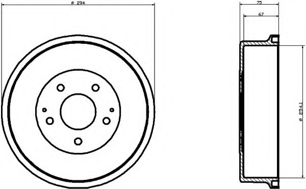 спирачен барабан 8DT 355 300-331