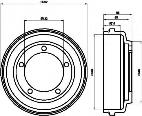 спирачен барабан 8DT 355 300-461