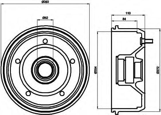 спирачен барабан 8DT 355 300-701