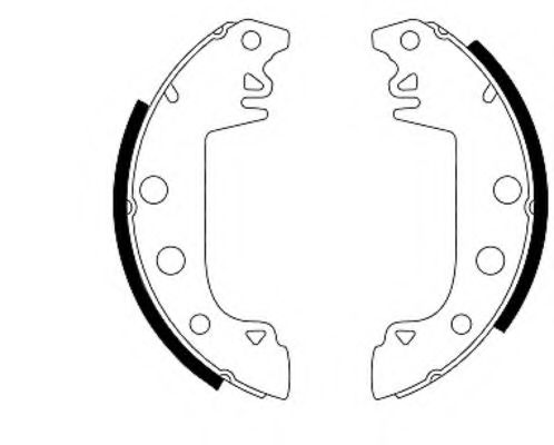 комплект спирачна челюст 8DB 355 000-031