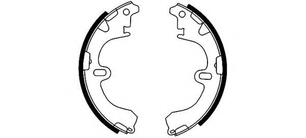 комплект спирачна челюст 8DB 355 000-241