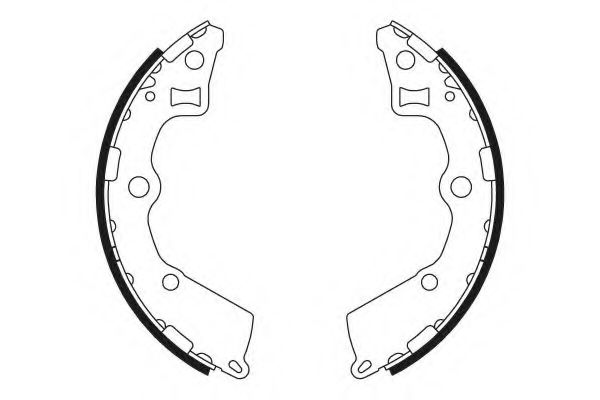 комплект спирачна челюст 8DB 355 000-411