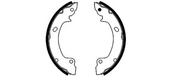 комплект спирачна челюст 8DB 355 001-161