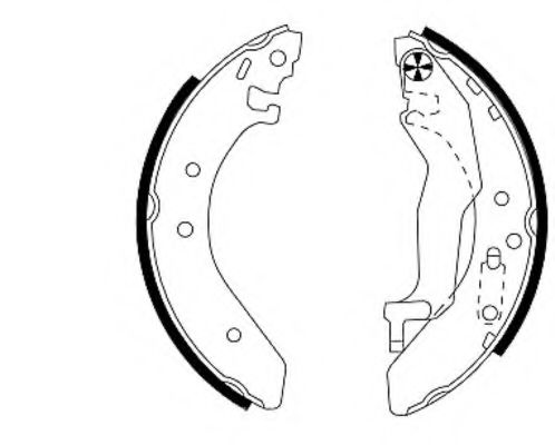 комплект спирачна челюст 8DB 355 001-321