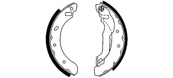 комплект спирачна челюст 8DB 355 001-441
