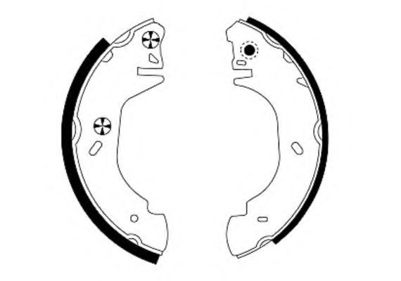 комплект спирачна челюст 8DB 355 001-611