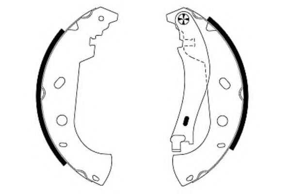 комплект спирачна челюст 8DB 355 001-841