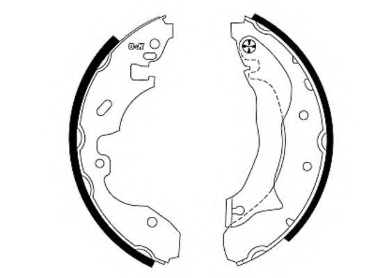 комплект спирачна челюст 8DB 355 002-091