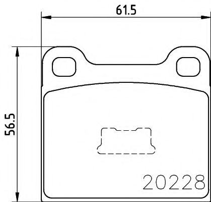 комплект спирачно феродо, дискови спирачки 8DB 355 006-531