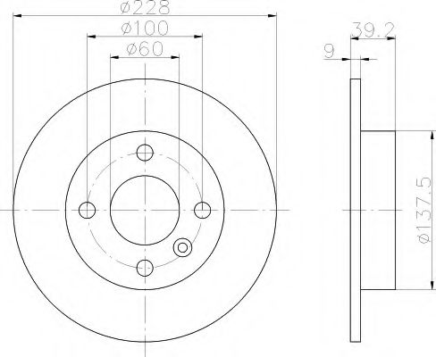 спирачен диск 8DD 355 105-441