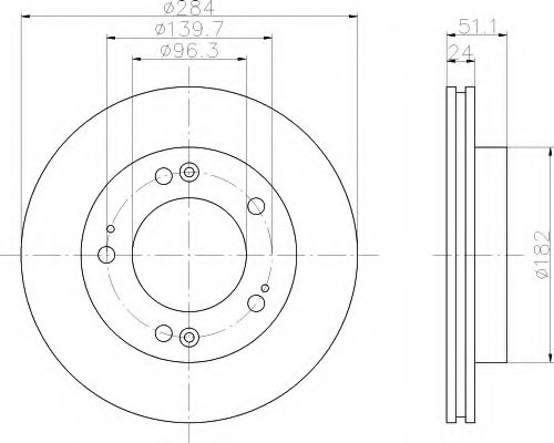 спирачен диск 8DD 355 107-381