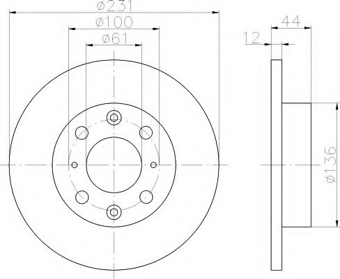 спирачен диск 8DD 355 101-931