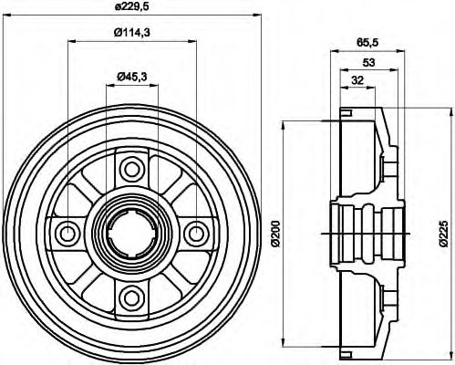 спирачен барабан 8DT 355 302-281