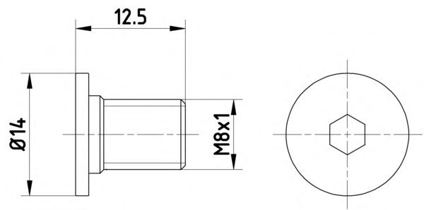 винт, спирачен диск 8DZ 355 209-021