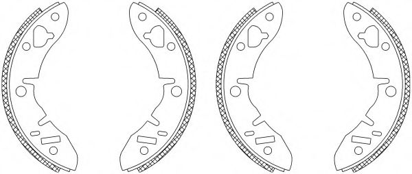 комплект спирачна челюст 8DB 355 003-101