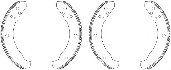 комплект спирачна челюст 8DB 355 003-521