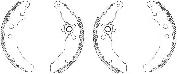 комплект спирачна челюст 8DB 355 003-171