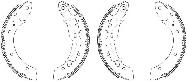 комплект спирачна челюст 8DB 355 003-161
