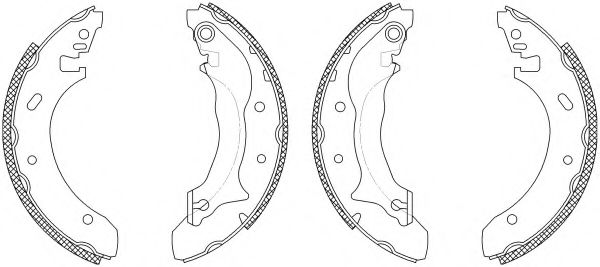 комплект спирачна челюст 8DB 355 003-241