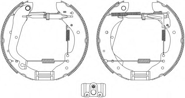 комплект спирачна челюст 8DB 355 004-171