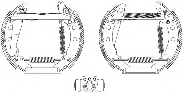 комплект спирачна челюст 8DB 355 003-711