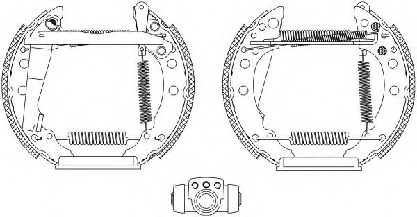 комплект спирачна челюст 8DB 355 003-721