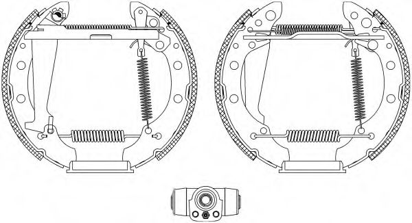 комплект спирачна челюст 8DB 355 004-051