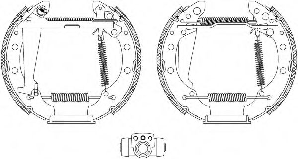комплект спирачна челюст 8DB 355 004-151