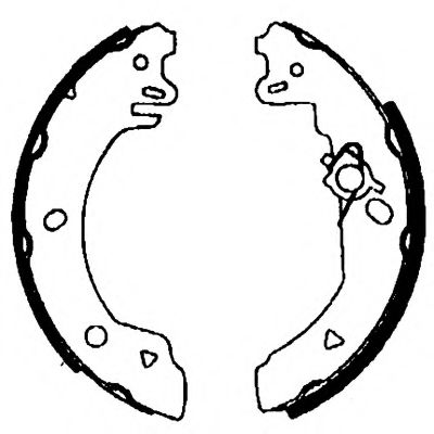 комплект спирачна челюст 8DB 355 001-041