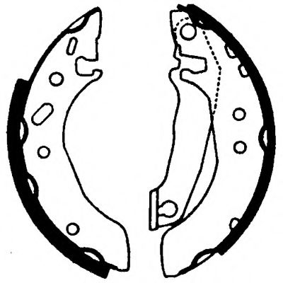 комплект спирачна челюст 8DB 355 001-251